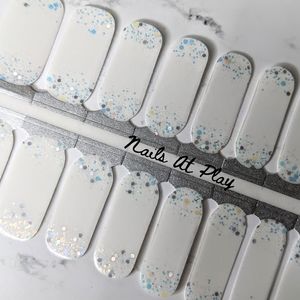 5 for $20 Nail Wraps- Glitter Bubbles (transparent